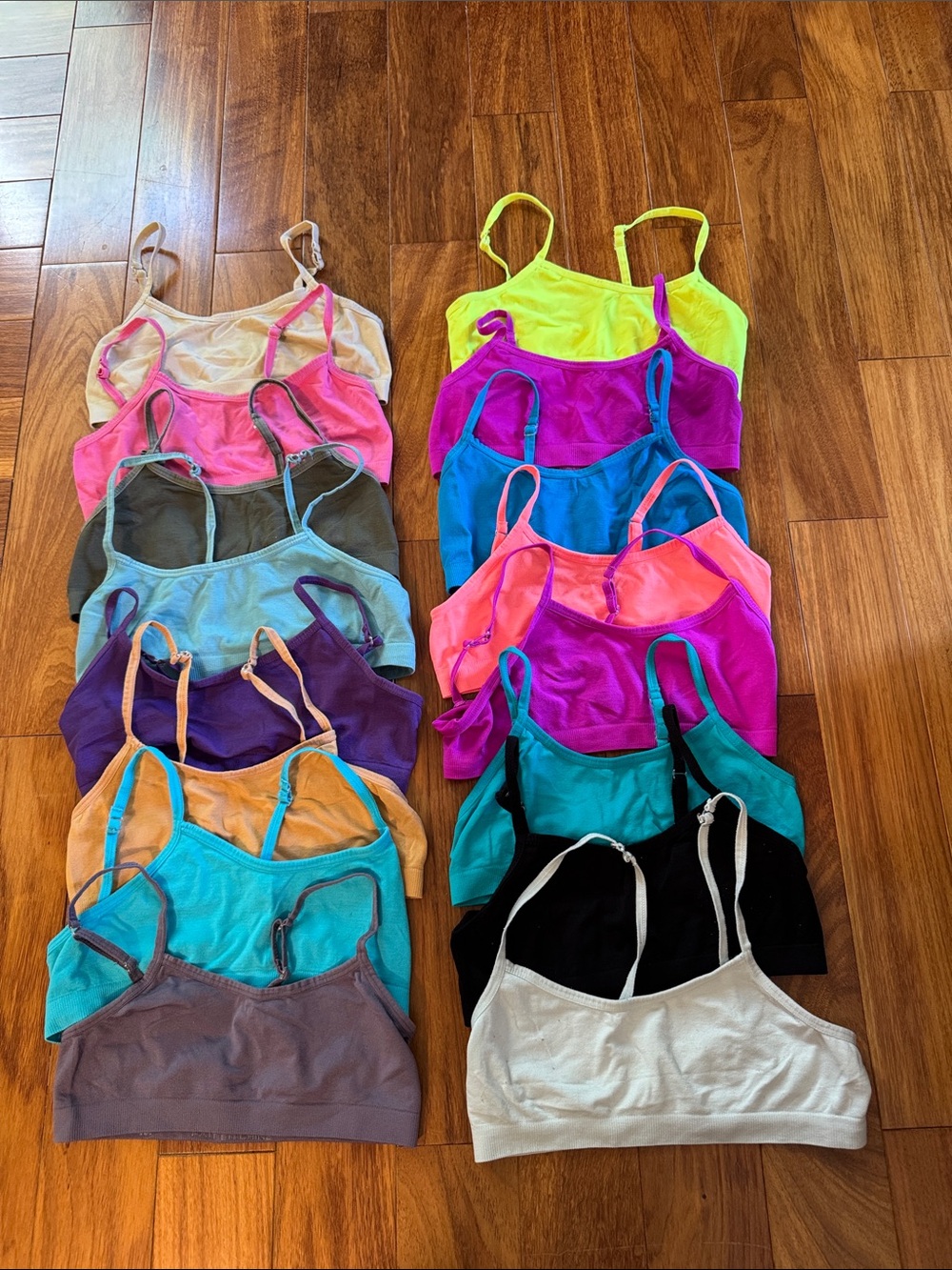 Bundle of 16 Seamless Training Comfort Bras Big Girls